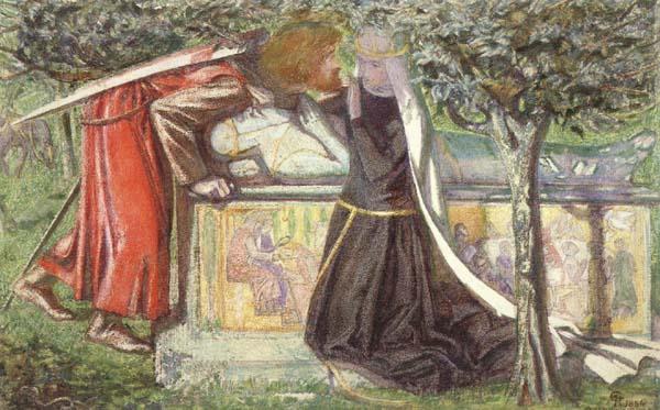 Dante Gabriel Rossetti Arthur's Tomb (mk46) Germany oil painting art